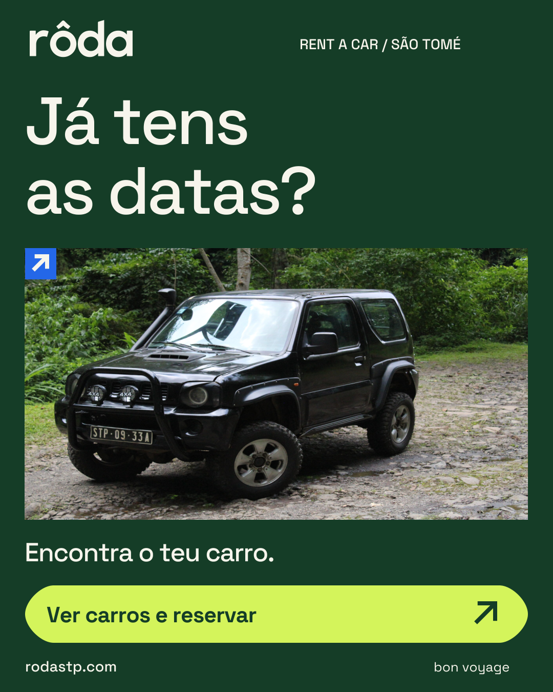 Já tens as datas?